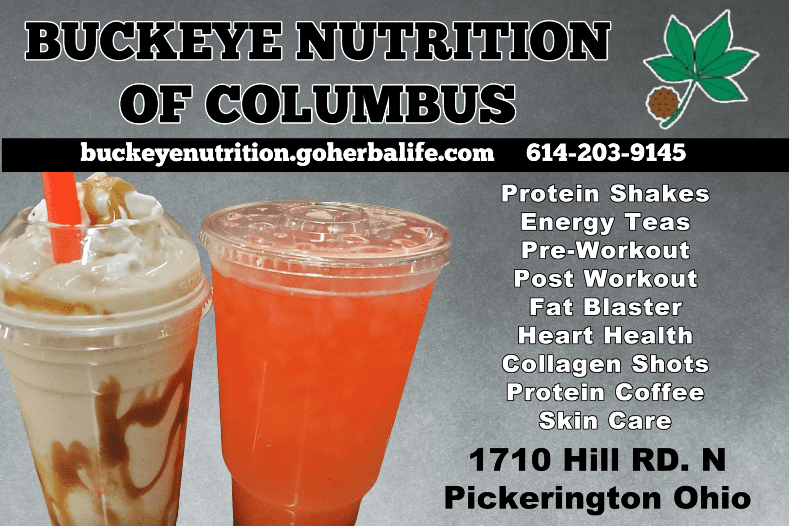 A poster of buckeye nutrition of columbus